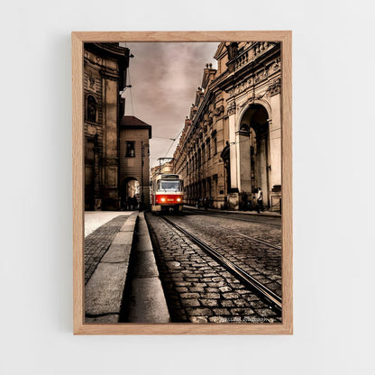 ap-prague tram-6 cadre Bois clair