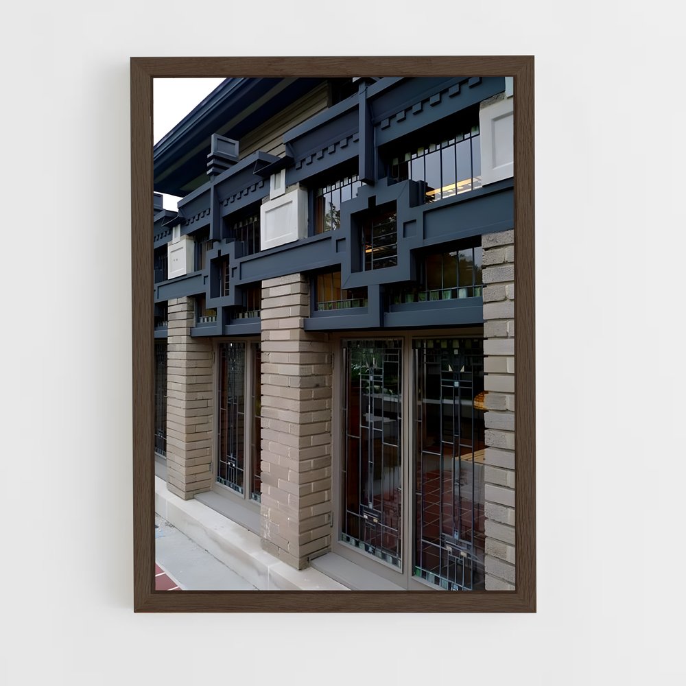 ap-prairie style architecture-1 cadre Bois foncé