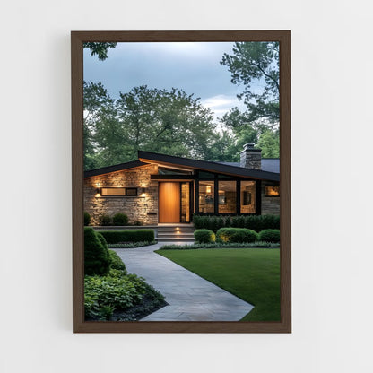 ap-prairie style architecture-2 cadre Bois foncé