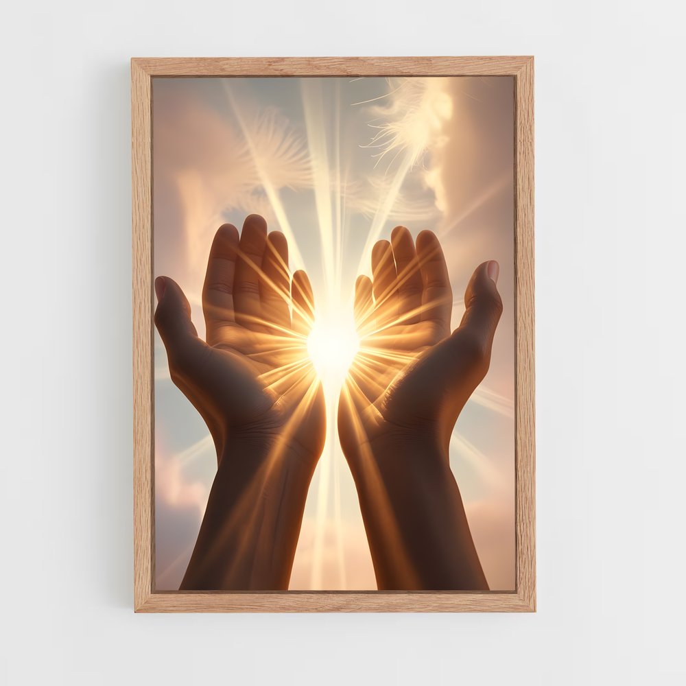 ap-prayer hands-3 cadre Bois clair