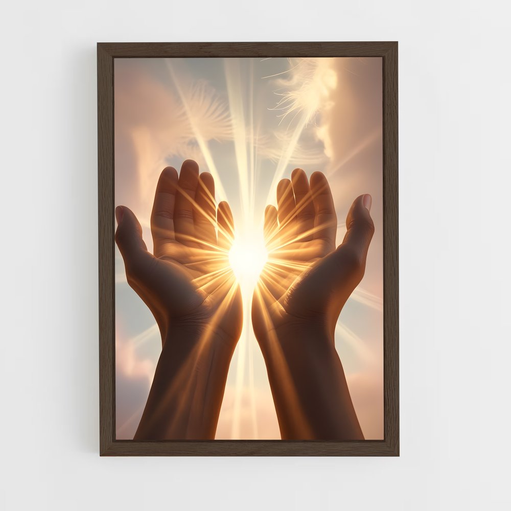 ap-prayer hands-3 cadre Bois foncé