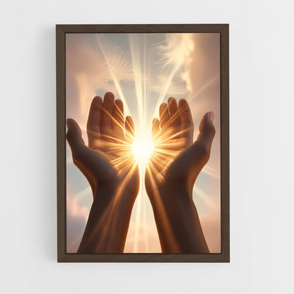 ap-prayer hands-3 cadre Bois foncé
