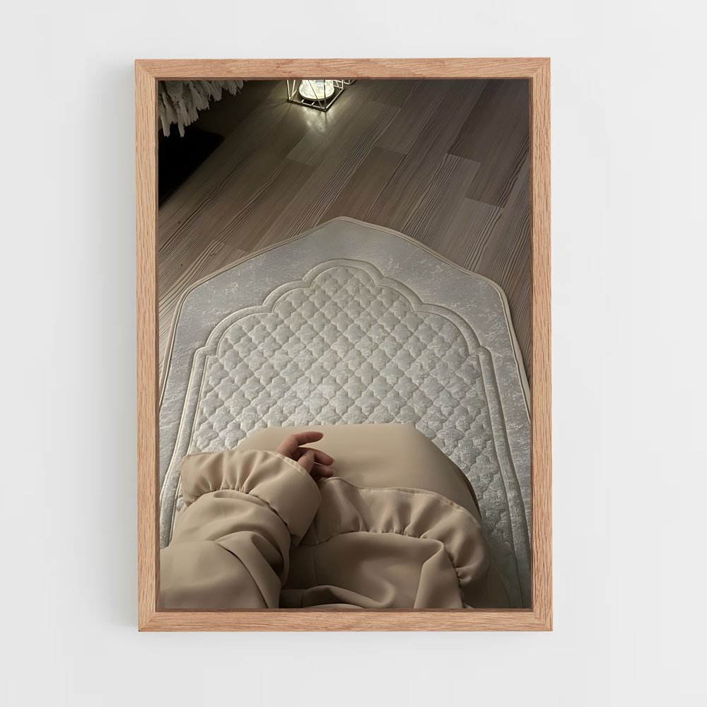 ap-prayer mat-1 cadre Bois clair