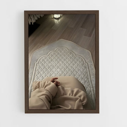 ap-prayer mat-1 cadre Bois foncé