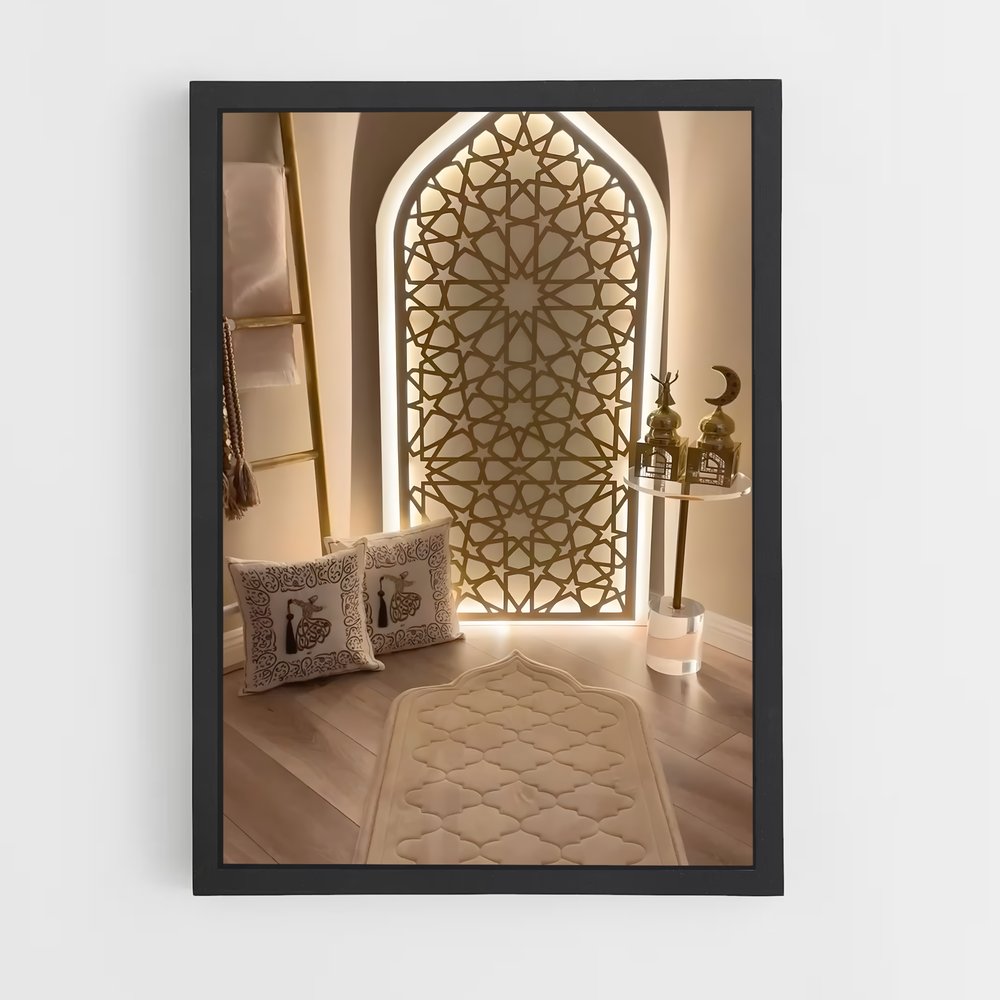 ap-prayer mat-10 cadre Noir