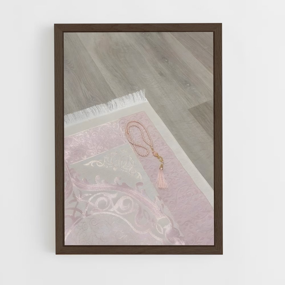 ap-prayer mat-12 cadre Bois foncé