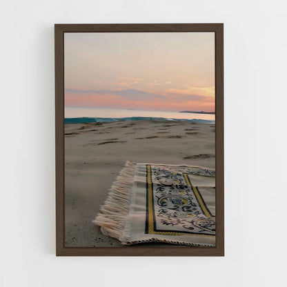ap-prayer mat-14 cadre Bois foncé