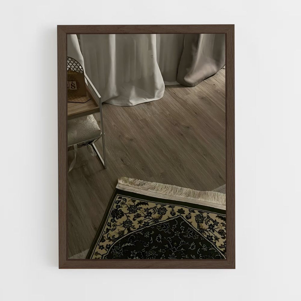 ap-prayer mat-2 cadre Bois foncé