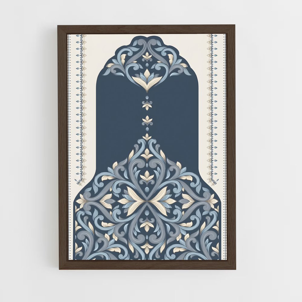 ap-prayer mat-4 cadre Bois foncé