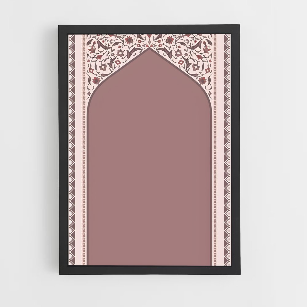 ap-prayer mat-8 cadre Noir
