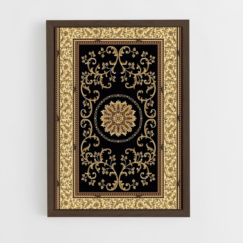 ap-prayer mat-9 cadre Bois foncé
