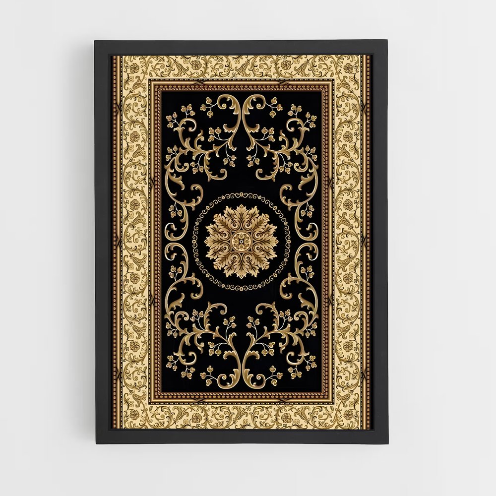 ap-prayer mat-9 cadre Noir