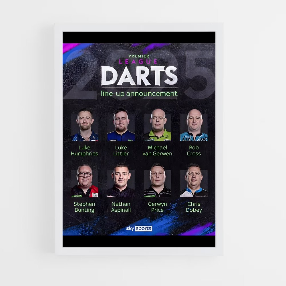 ap-premier league darts-1 cadre Blanc
