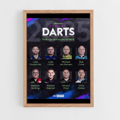 ap-premier league darts-1 cadre Bois clair