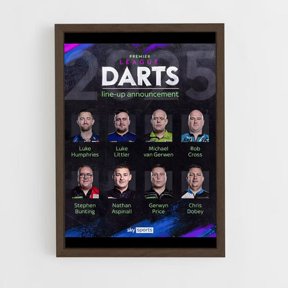 ap-premier league darts-1 cadre Bois foncé