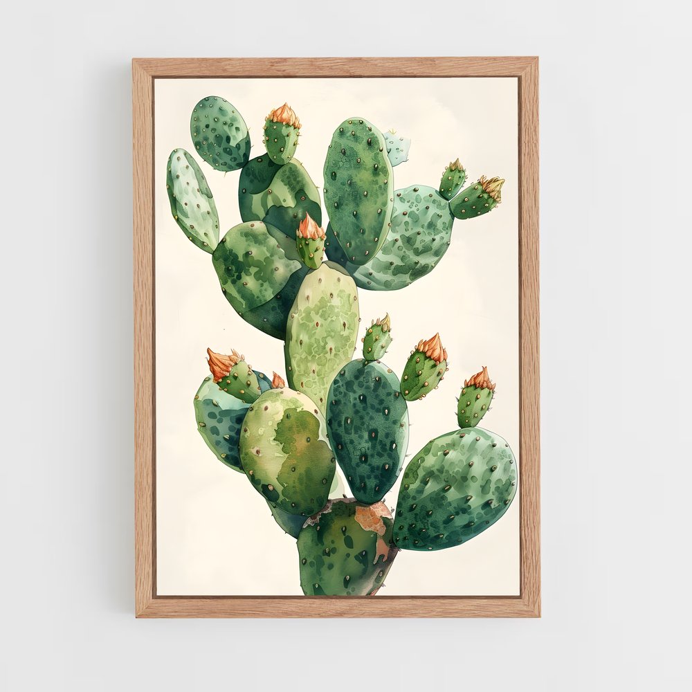 ap-prickly pear-2 cadre Bois clair