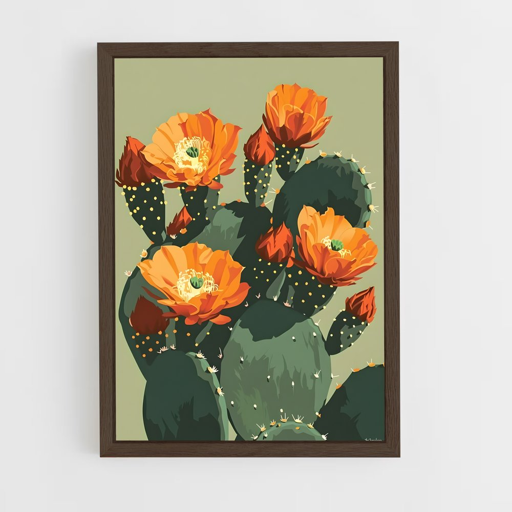 ap-prickly pear-4 cadre Bois foncé