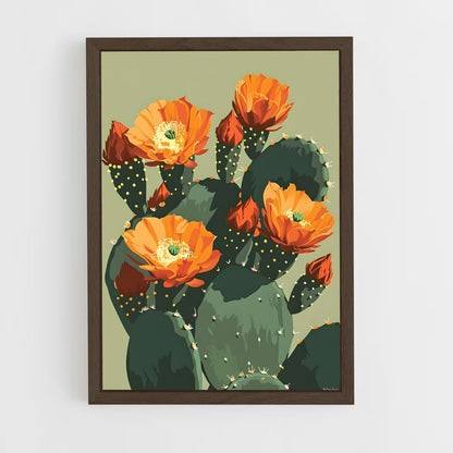 ap-prickly pear-4 cadre Bois foncé