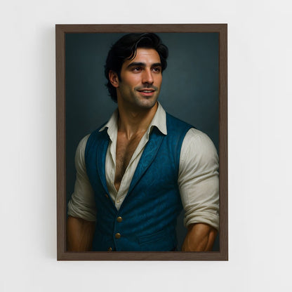ap-prince eric-2 cadre Bois foncé