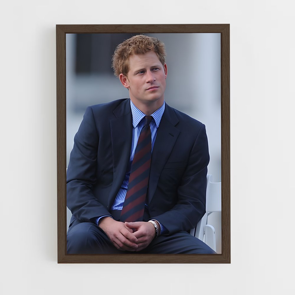 ap-prince harry-5 cadre Bois foncé