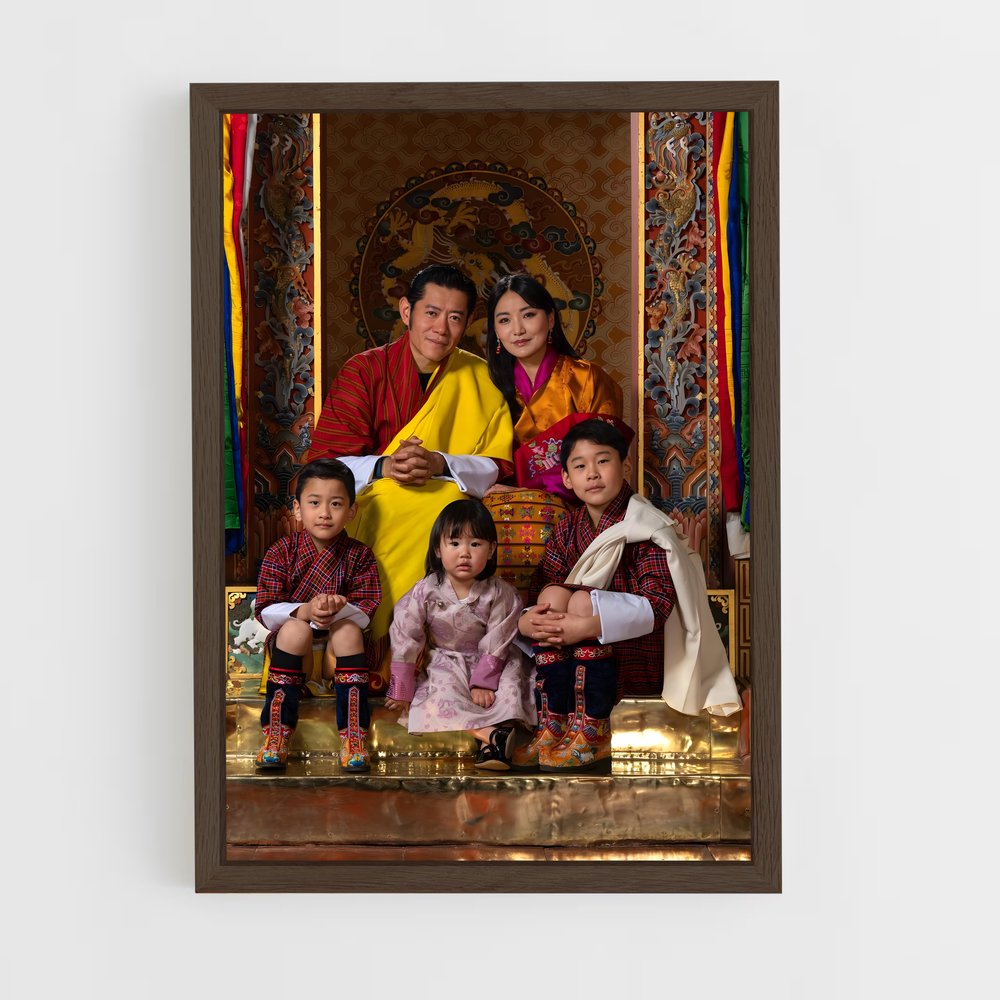 ap-prince jigme namgyel wangchuck-2 cadre Bois foncé
