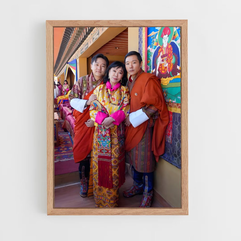 ap-prince jigme ugyen wangchuck-2 cadre Bois clair