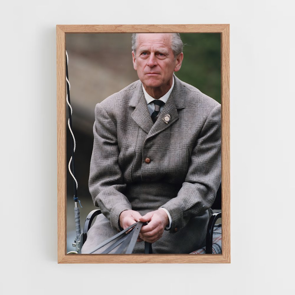 ap-prince philip duke of edinburgh-5 cadre Bois clair
