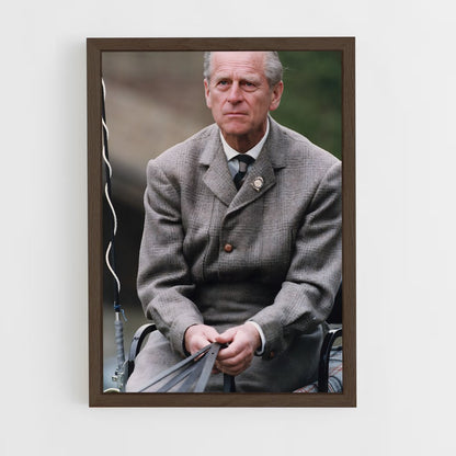 ap-prince philip duke of edinburgh-5 cadre Bois foncé