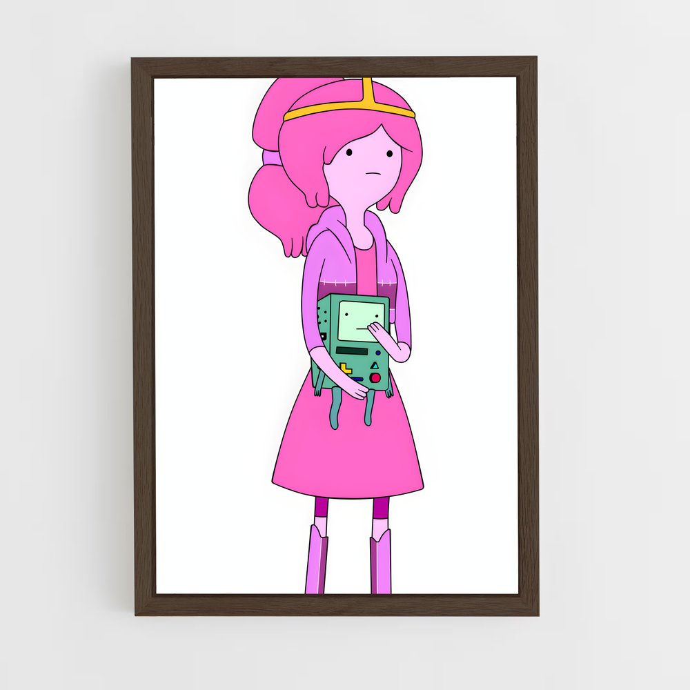 ap-princess bubblegum-1 cadre Bois foncé