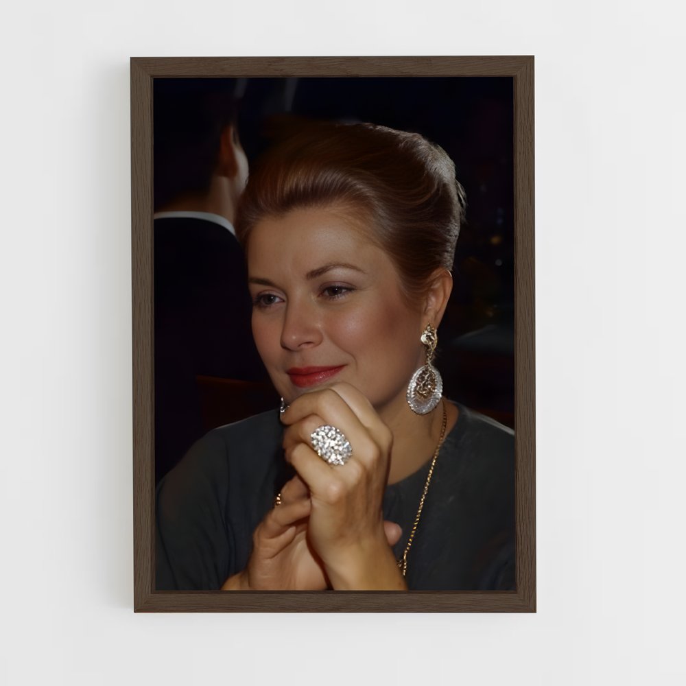 ap-princess grace-1 cadre Bois foncé