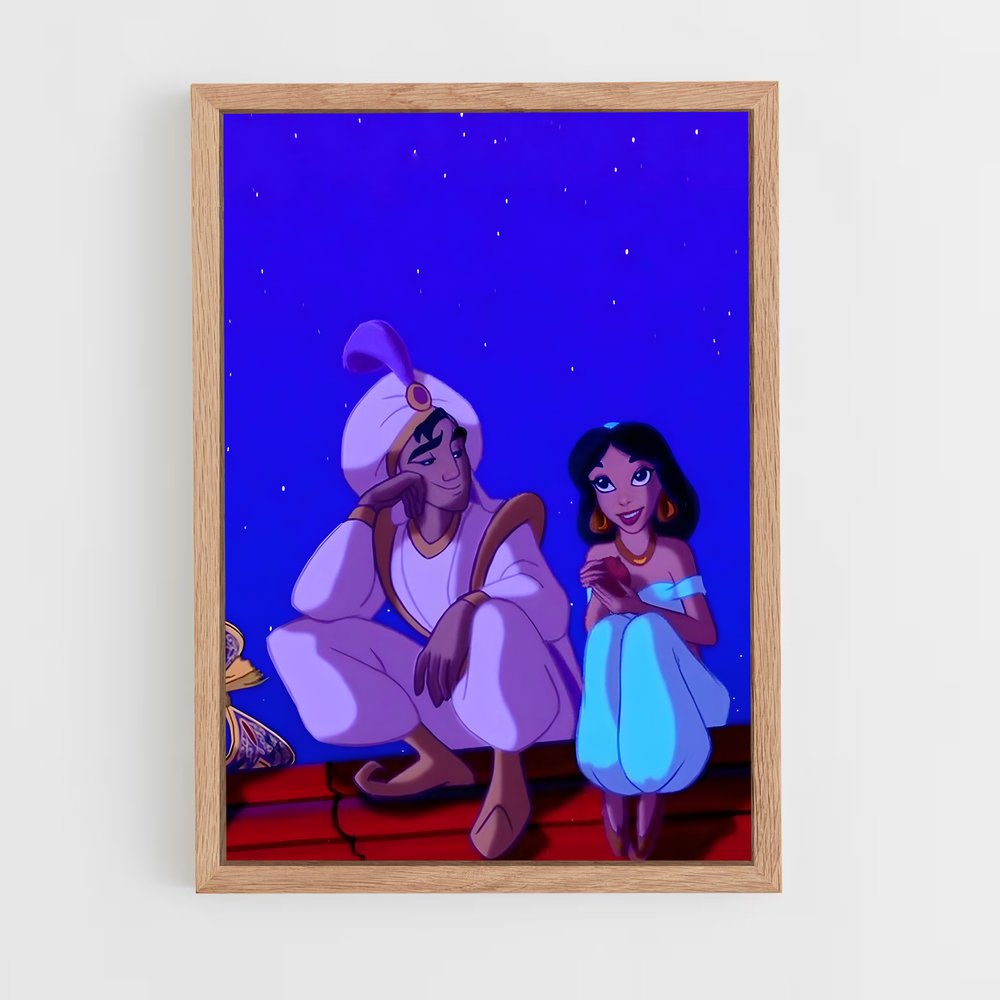 ap-princess jasmine-1 cadre Bois clair