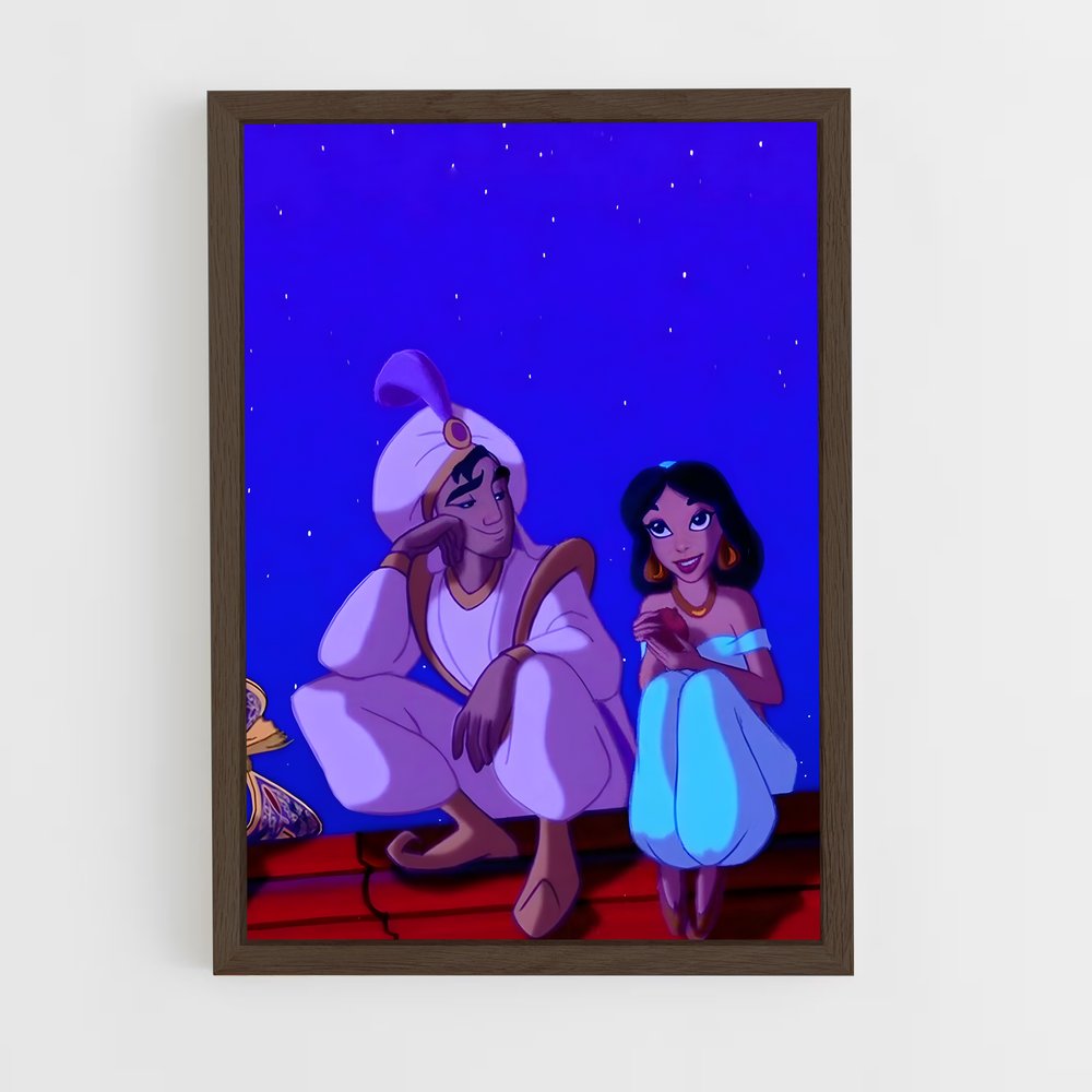 ap-princess jasmine-1 cadre Bois foncé