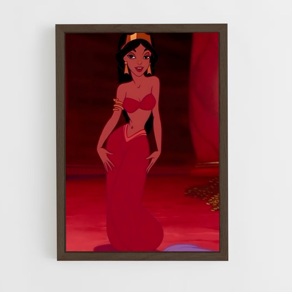 ap-princess jasmine-4 cadre Bois foncé