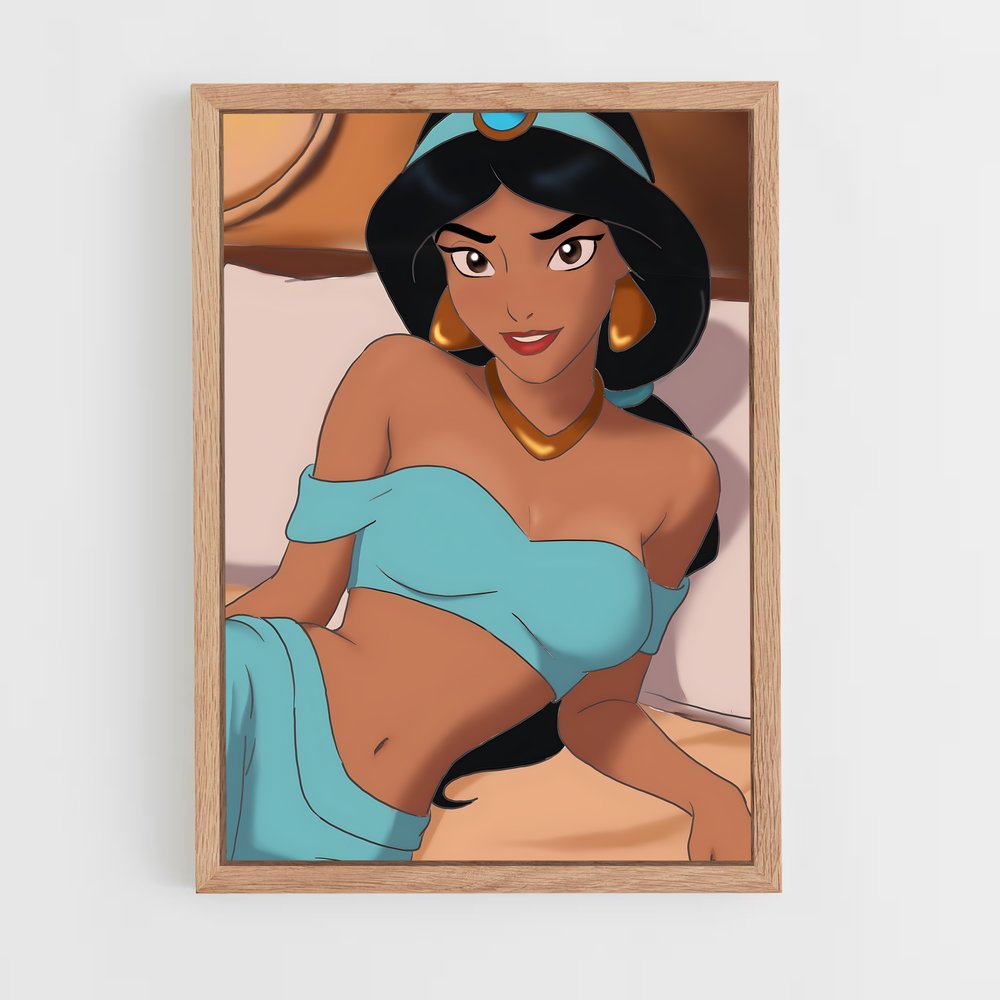 ap-princess jasmine-5 cadre Bois clair