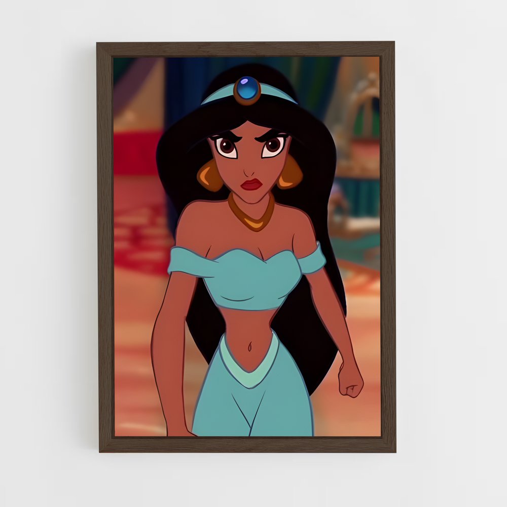 ap-princess jasmine-7 cadre Bois foncé