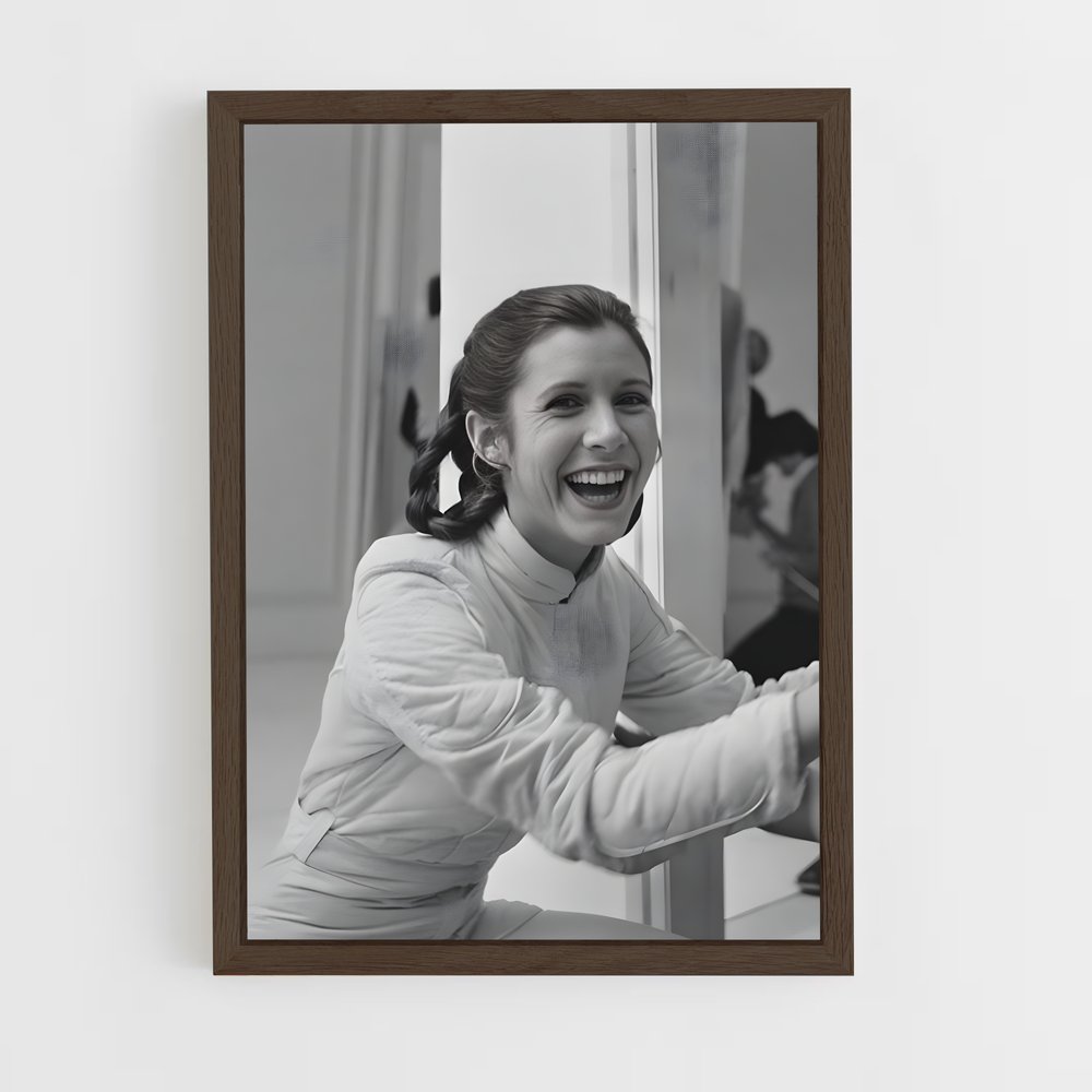 ap-princess leia-7 cadre Bois foncé