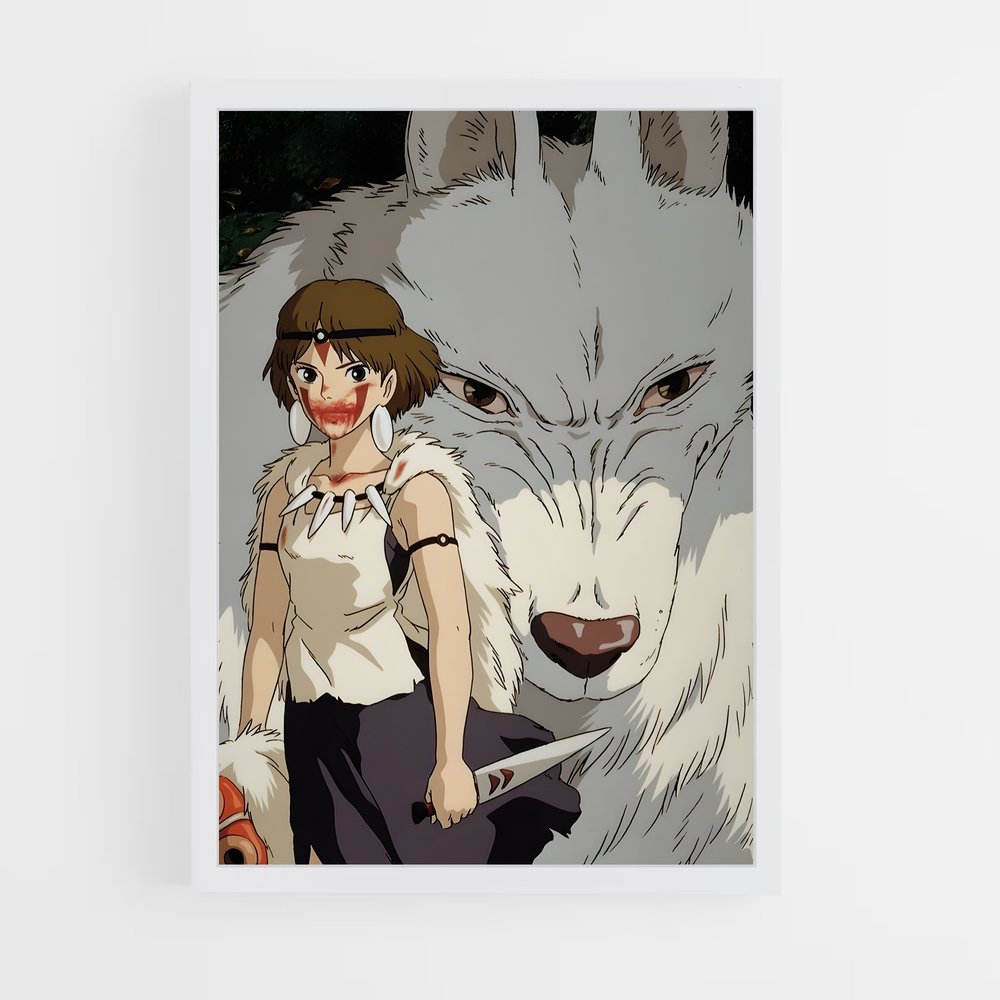 ap-princess mononoke-1 cadre Blanc