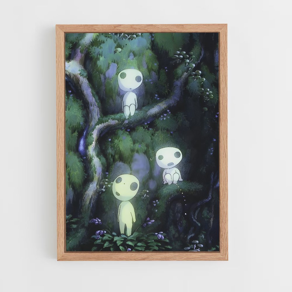 ap-princess mononoke-2 cadre Bois clair