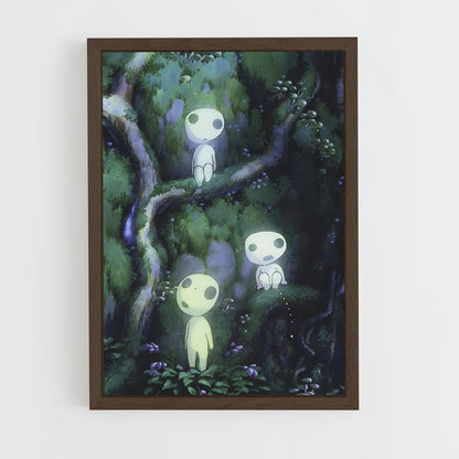 ap-princess mononoke-2 cadre Bois foncé