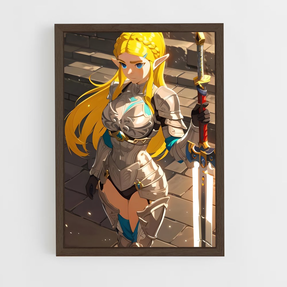 ap-princess zelda-3 cadre Bois foncé