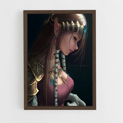 ap-princess zelda-7 cadre Bois foncé