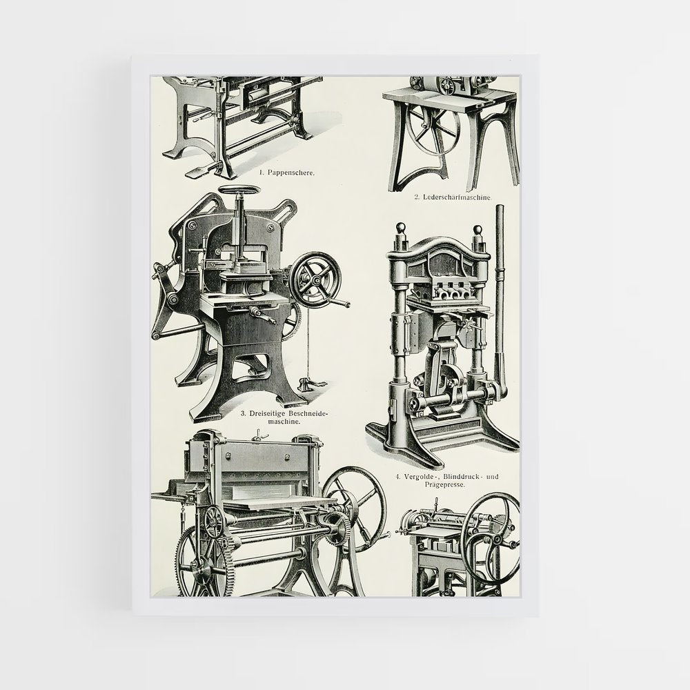 ap-printing press-2 cadre Blanc