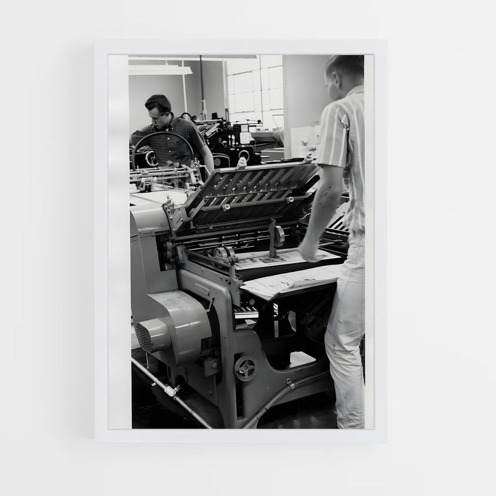 ap-printing press-4 cadre Blanc