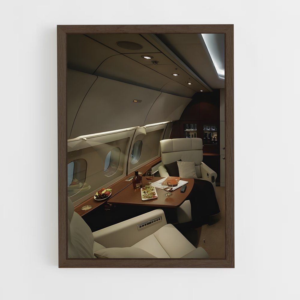 ap-private jets-10 cadre Bois foncé