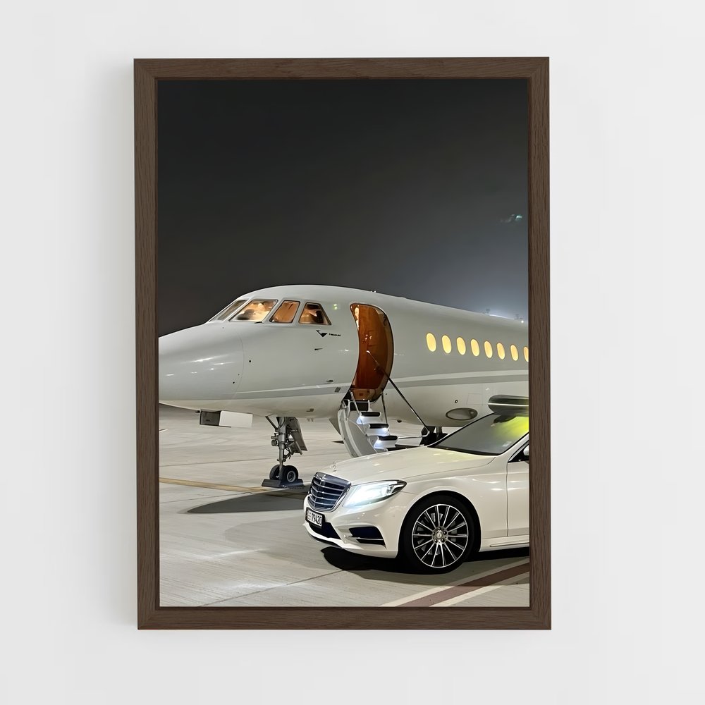 ap-private jets-8 cadre Bois foncé