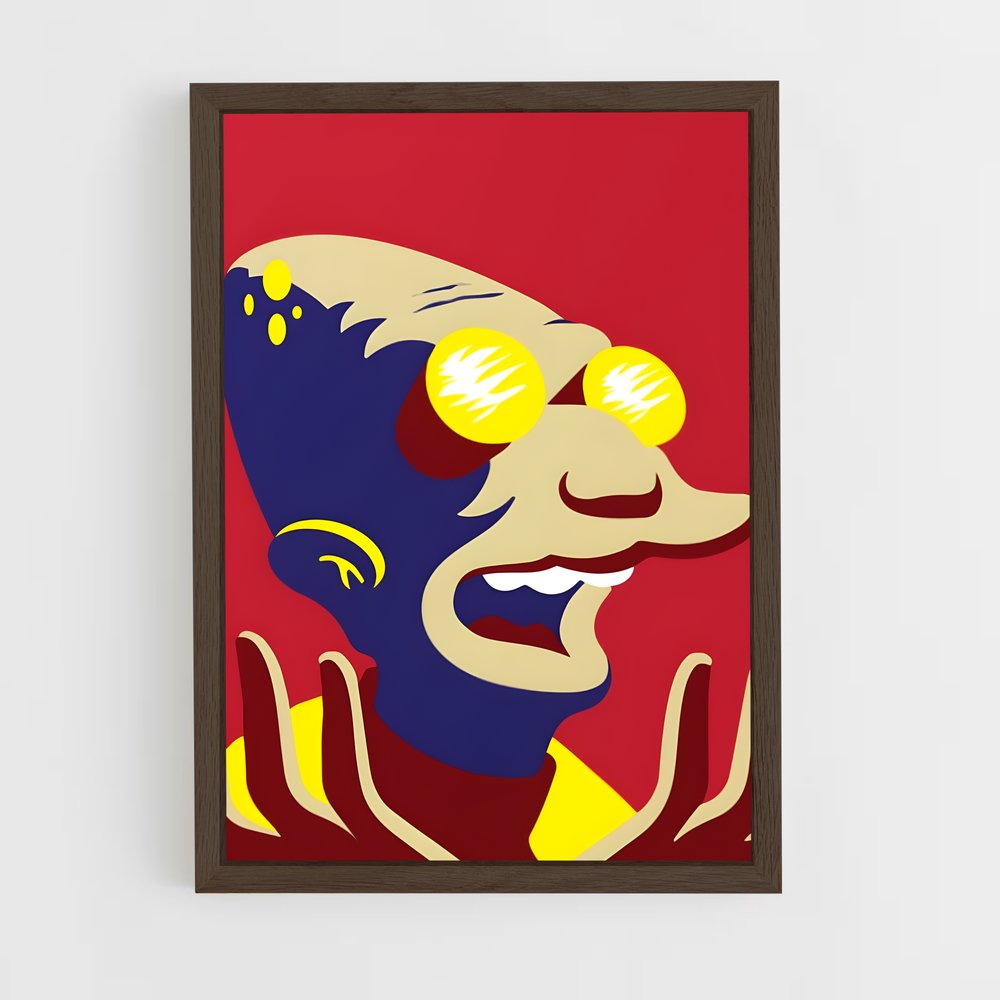 ap-professor farnsworth-2 cadre Bois foncé