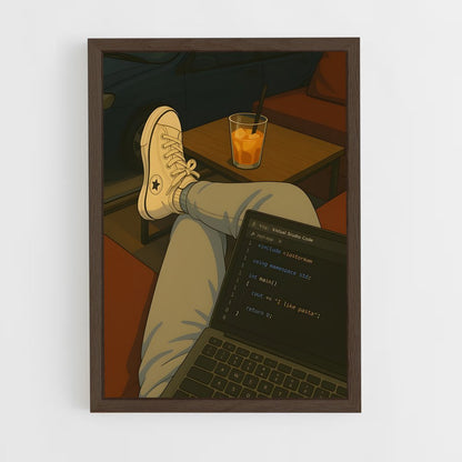 ap-programmer-1 cadre Bois foncé