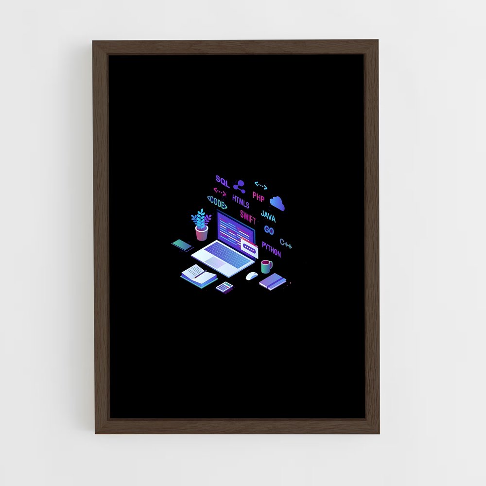 ap-programmer-6 cadre Bois foncé