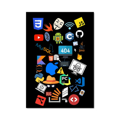 Poster Code Coloré