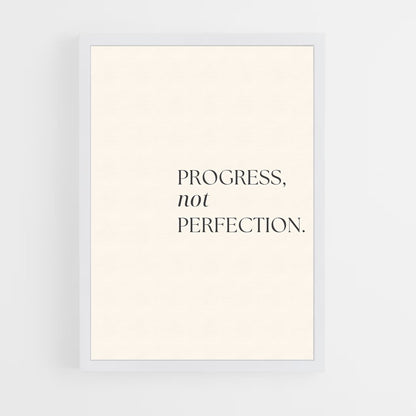 ap-progress not perfection-1 cadre Blanc